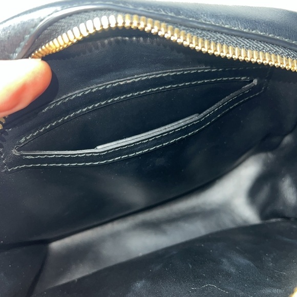 Salvatore Ferragamo Black Leather and Goldtone Logo Belt Bag - Picture 9 of 14